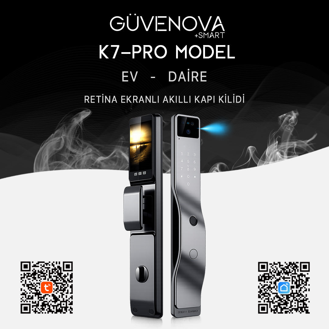 K7-PRO Tuya Destekli Akıllı Kapı Kilidi